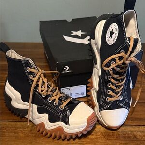 Converse Black and White Athletic Shoes